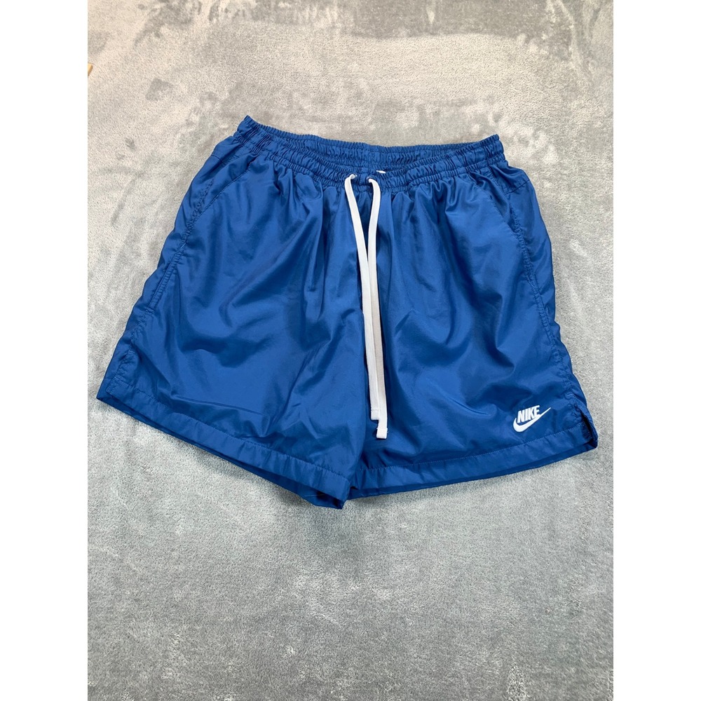 Nike Blue Swim Shorts Men's XL Quick Dry Mesh Lined Retro Look Athletic Lounge